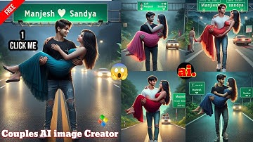 😱🤫couples AI image editing/bing image creator! couple name image edit/viral image editing#viral #ai