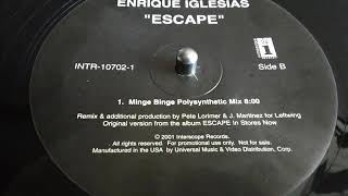 Enrique Iglesias - Escape [Minge Binge Polysynthetic Mix]