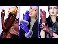 NEW 2020 Genuine Leather Women Gloves Female Elegant Suede Sheepskin Gloves Spring Autumn Winter Touchscreen Optional 3355