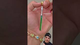 Green Tourmaline Light Saber Pendant from The Crown Collection! #shorts #starwars #lightsaber #wow