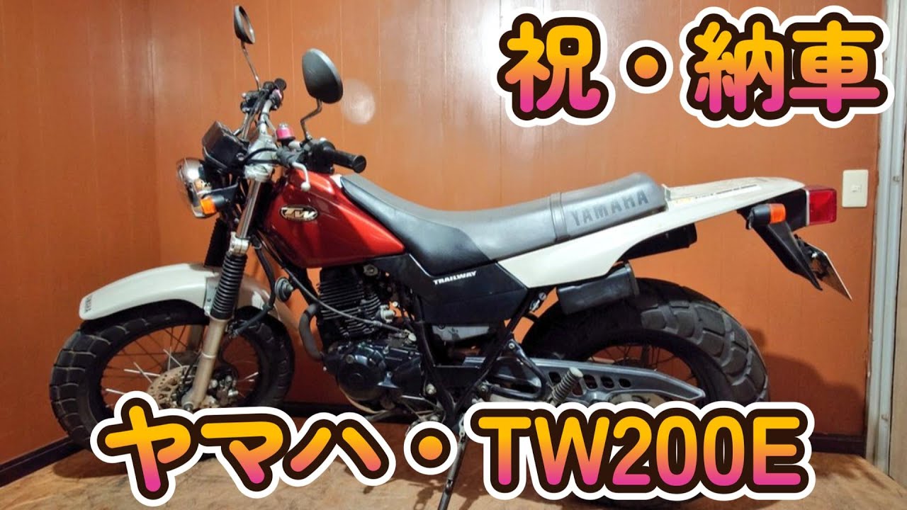納車レビュー動画】希少、低走行フルノーマルTW200E増車しちゃいました