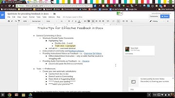 Tips for Providing Effective Feedback in Google Doc Comments