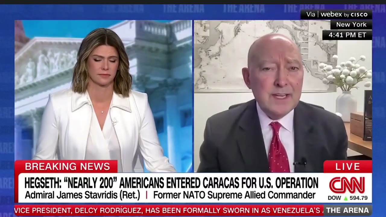 Адмирал Став в программе "The Arena with Kasie Hunt" на CNN 1 5 26