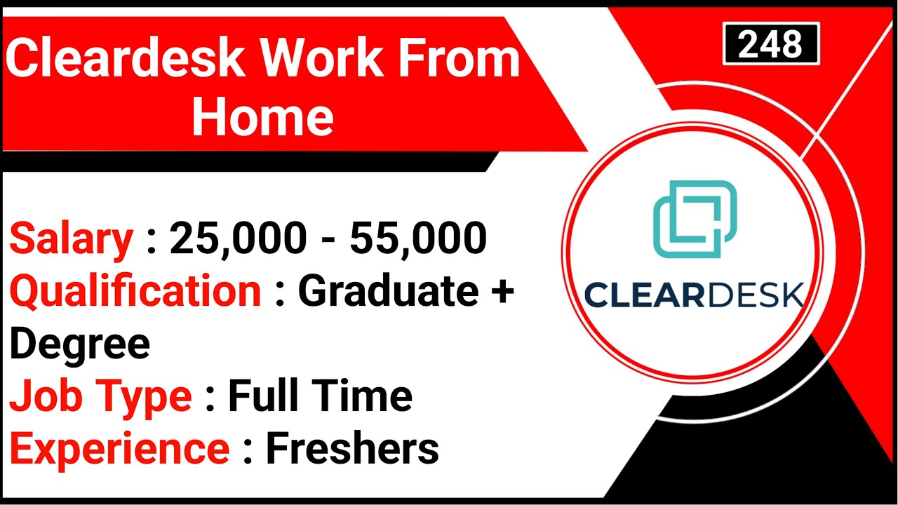 Cleardesk Work From Home Video Editing Jobs Video Editor Job How