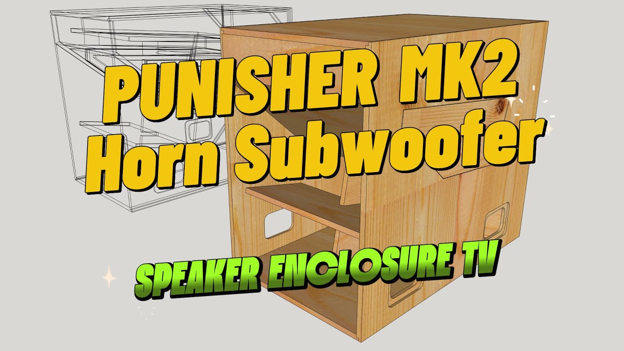 PUNISHER MK2 Horn Subwoofer Enclosure | 3D Modeling in SketchUp 