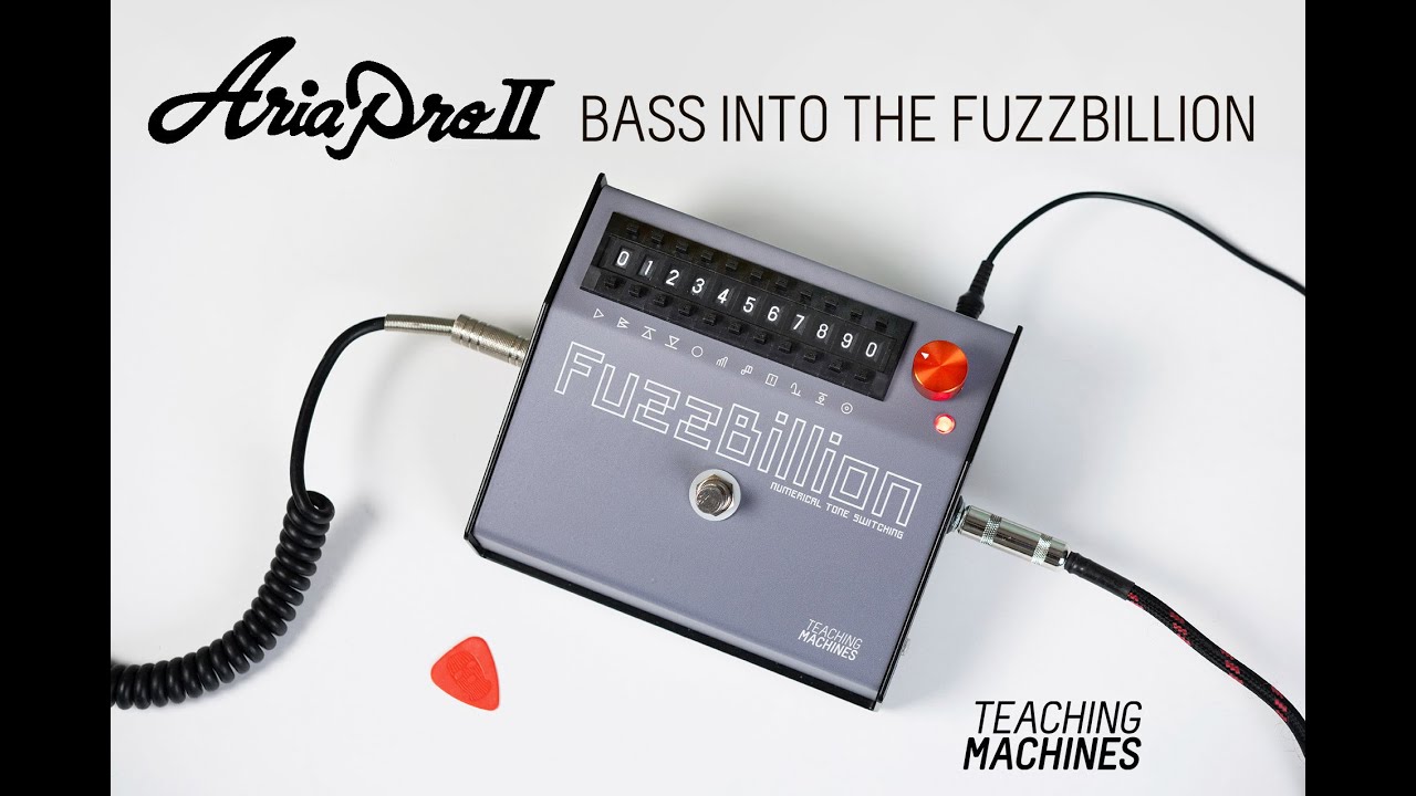 FuzzBillion delving with Aria Pro II Bass