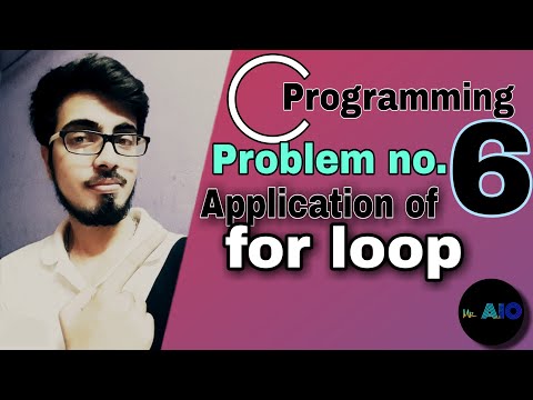 C programming problem no. 6 || application of for loop|| #C programming videos