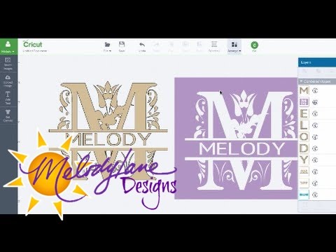 Download Split Letter Monogram Using Slice In Cricut Design Space Part 2 Youtube