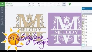 Split Letter Monogram Using Slice in Cricut Design Space Part 2