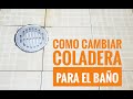 Como instalar coladera para baño   how to change a bathroom strainer