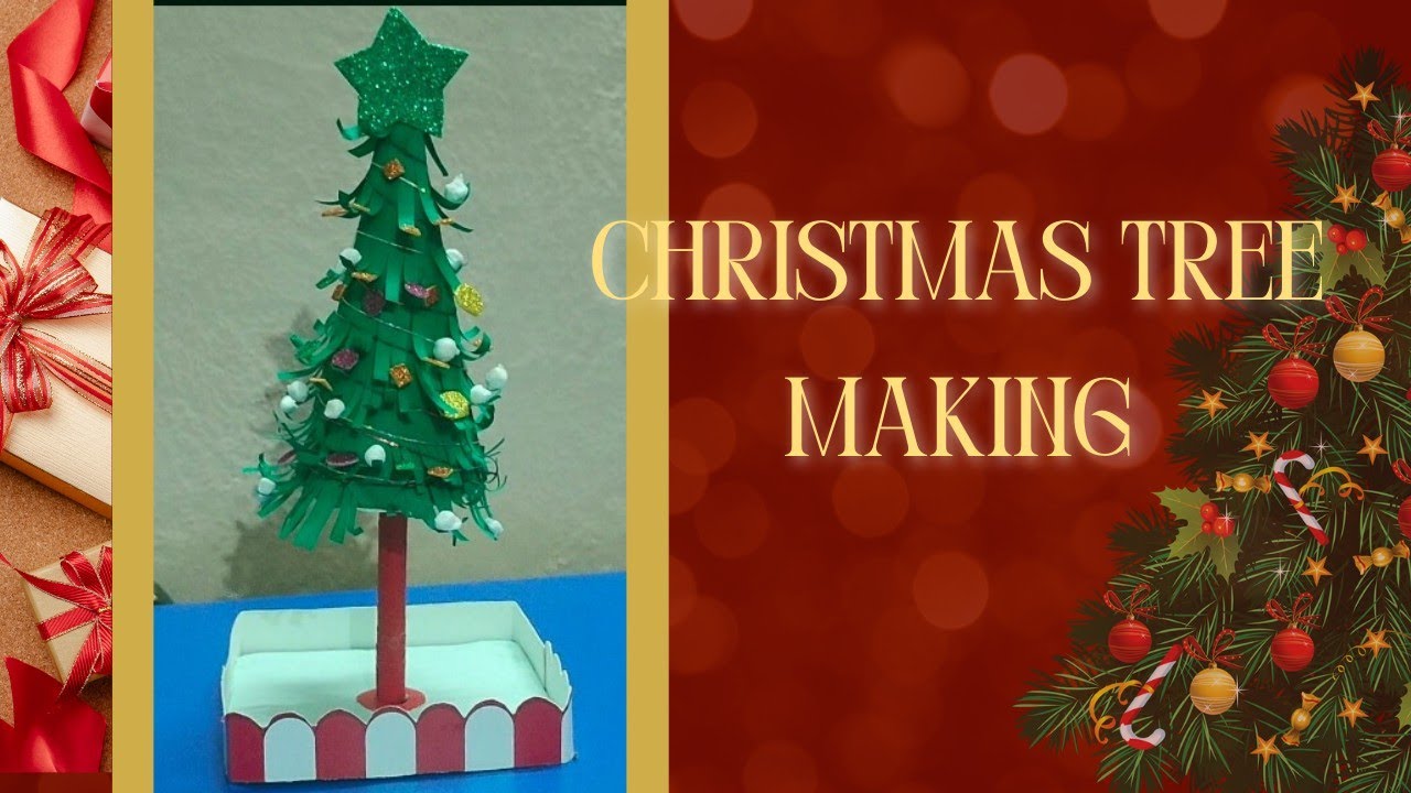 School Project Christmas 🌲 Christmas Tree 🌲| Easy craft | DIY cute Craft