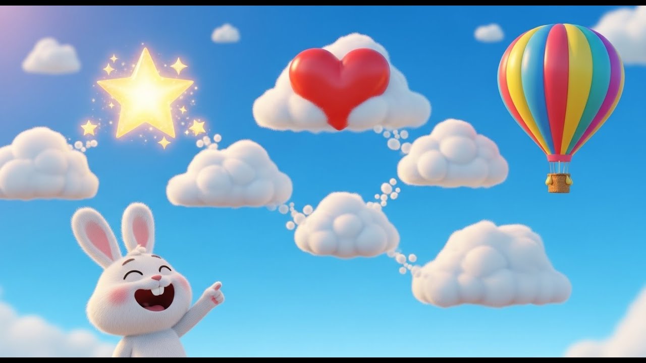El conejito que contaba nubes | Canciones infantiles y rimas divertidas ...