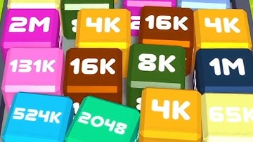 Merge Cube 2048 3D - ASMR Gameplay (Cubes Math, Level Up NumberBlocks Jelly Balls) Inka Kubes