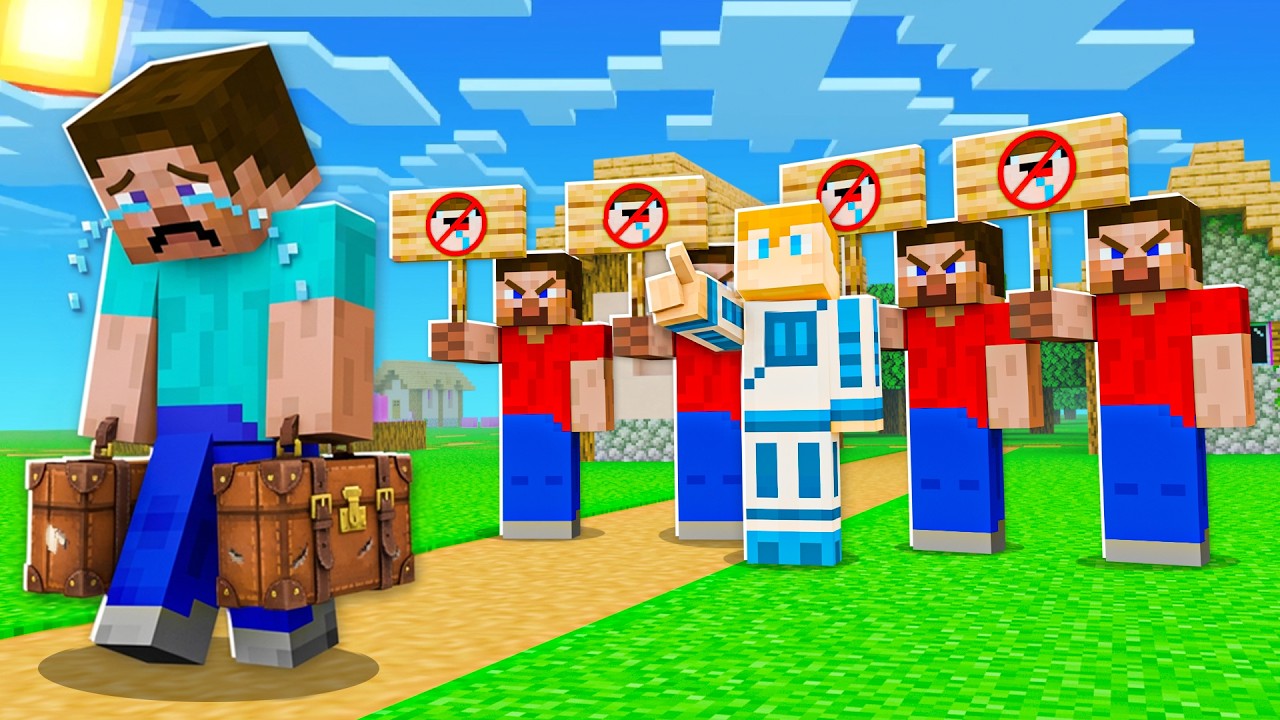 PRZEZE MNIE WYRZUCILI GO z WIOSKI w MINECRAFT