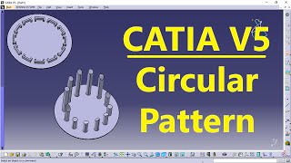 CATIA V5 Circular Pattern | CATIA Practice | CAD Designs