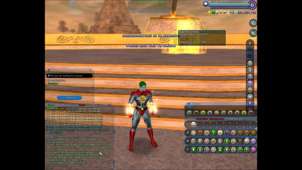OhCanadaGamer send off to City of Heroes