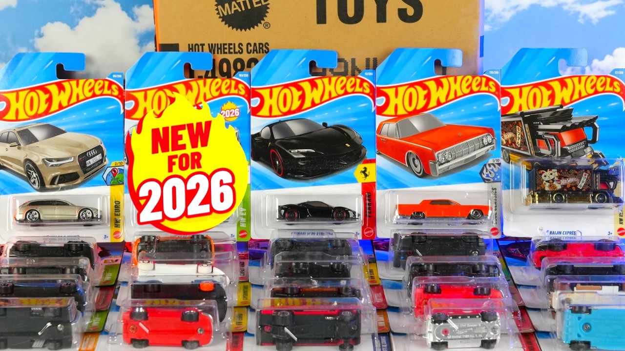 Unboxing 2026 Hot Wheels H Case | 3 New Models + Ferrari - YouTube