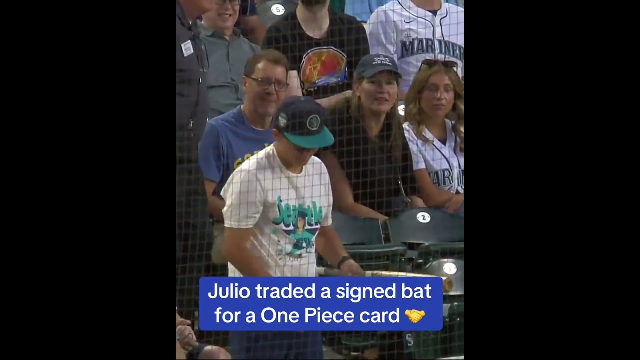 Julio Rodriguez made the swap 🤝