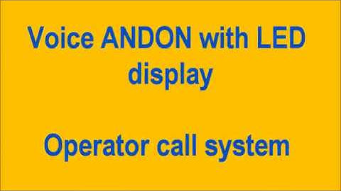 ANDON LED display board with Voice