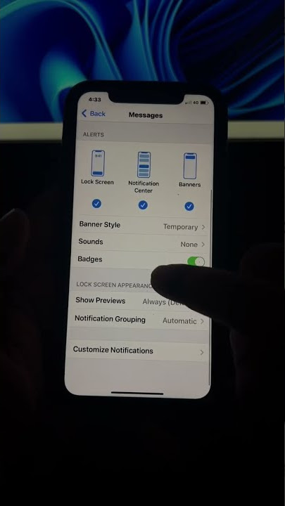 Hide SMS messages on Lock Screen in iPhone