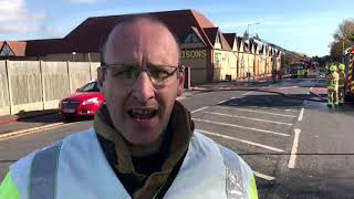 Interview: Fire at Morrisons supermarket - Cheriton Road, Folkestone