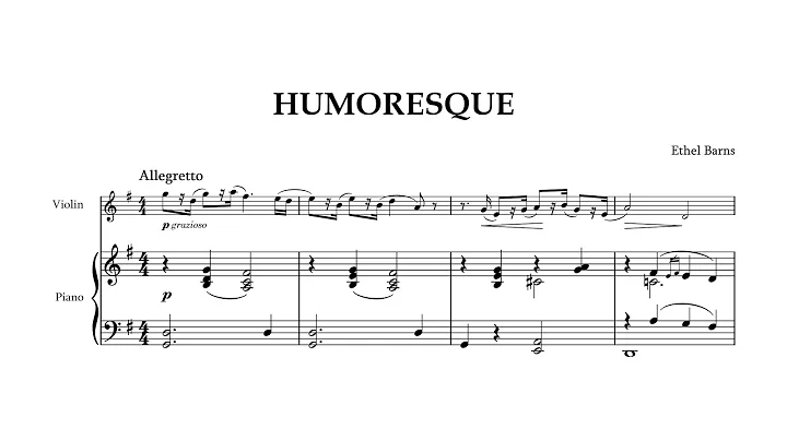Ethel Barns - Humoresque