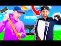 Destroying Brothers Fortnite Gaming Setup & Surprising Him With New PS5!