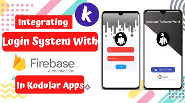 Google & Email Login / Sign in System in App With Firebase Authentication | kodular App Development