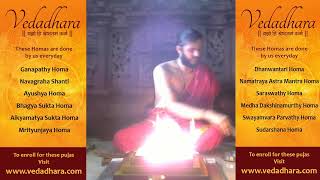 Vedadhara Daily Homa and Surya Grahana Shanti Homa 21-06-2020 Live streaming