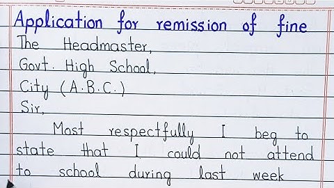 “How to Apply for Remission of Fine | Step by Step Application Guide”