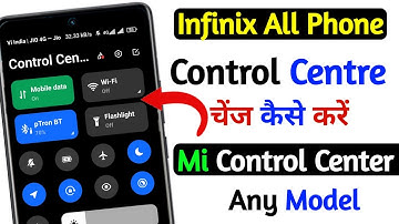 how to change control centre on infinix smartphone | infinix change new control centre