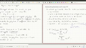 Chapitre XVI : Polynômes. Partie 1.1 : premières définitions.