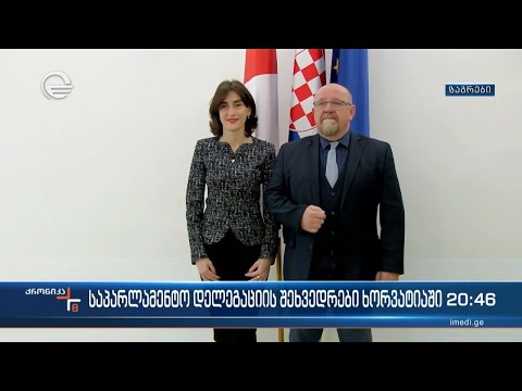 საპარლამენტო დელეგაციის შეხვედრები ხორვატიაში