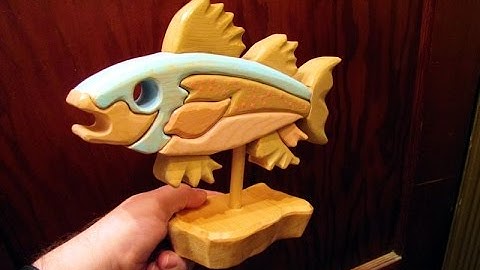 Scroll Saw segmentation Fish woodworking project (no cost)