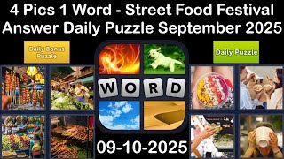 4 Pics 1 Word - Street Food Festival - 10 September 2025 - Answer Daily Puzzle + Bonus Puzzle