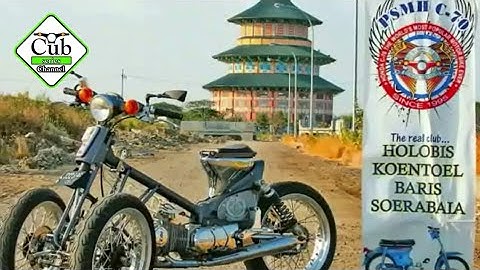 Extreme Custom Honda Cub Series with 3 Wheels (By : sandie_dhian) | Cub Series Channel