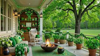 St. Patrick’s Day 2026 ☘️ Lucky Clover Irish Vibes | Smooth Music, Fireplace Ambience fo Rest screenshot 5