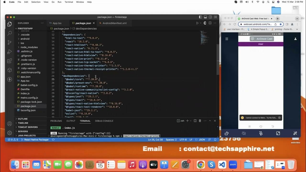 Thermal print using react native YouTube