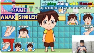 Hanan plays minigame in Anak Sholeh game [permainan anak yang Islami: mengejar kertas dan berwudhu] screenshot 5