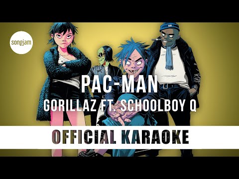 Gorillaz - PAC-MAN ft. ScHoolboy Q (Official Karaoke Instrumental) | SongJam