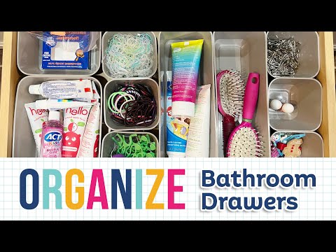 Organizing Bathroom Drawers and Cupboards - Tidbits