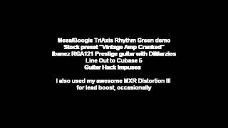 Mesa/Boogie TriAxis Rhythm Green demo