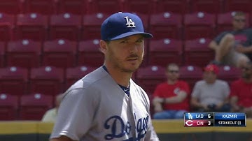 LAD@CIN: Kazmir strikes out Suarez looking in the 3rd