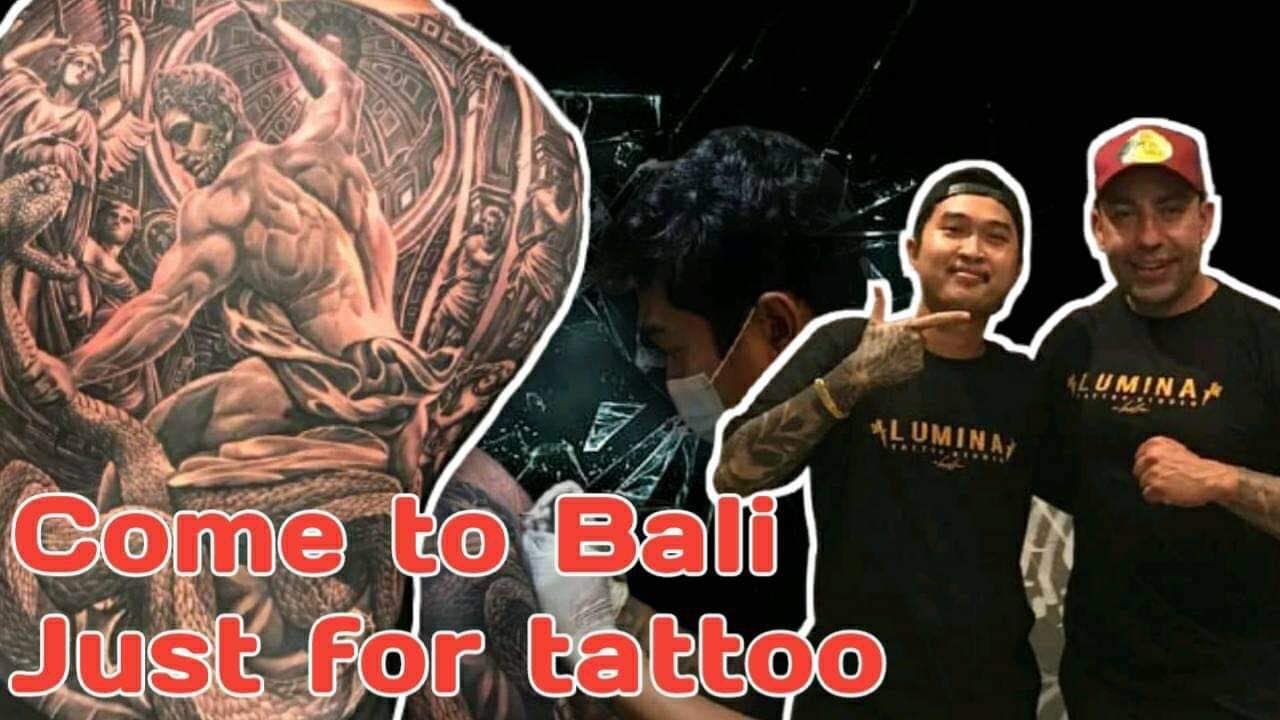 AMAZING FULL BACK TATTOO !! - GREEK MYTHOLOGY [FULL VIDEO]