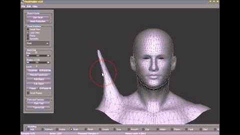 First Test in creating Dynamic Topology in MeshMolder