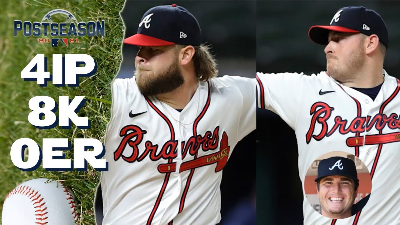 NLCS game 6 A.J. Minter and Tyler Matzek (feat. Luke Jackson) Pitching highlights MLB 2021