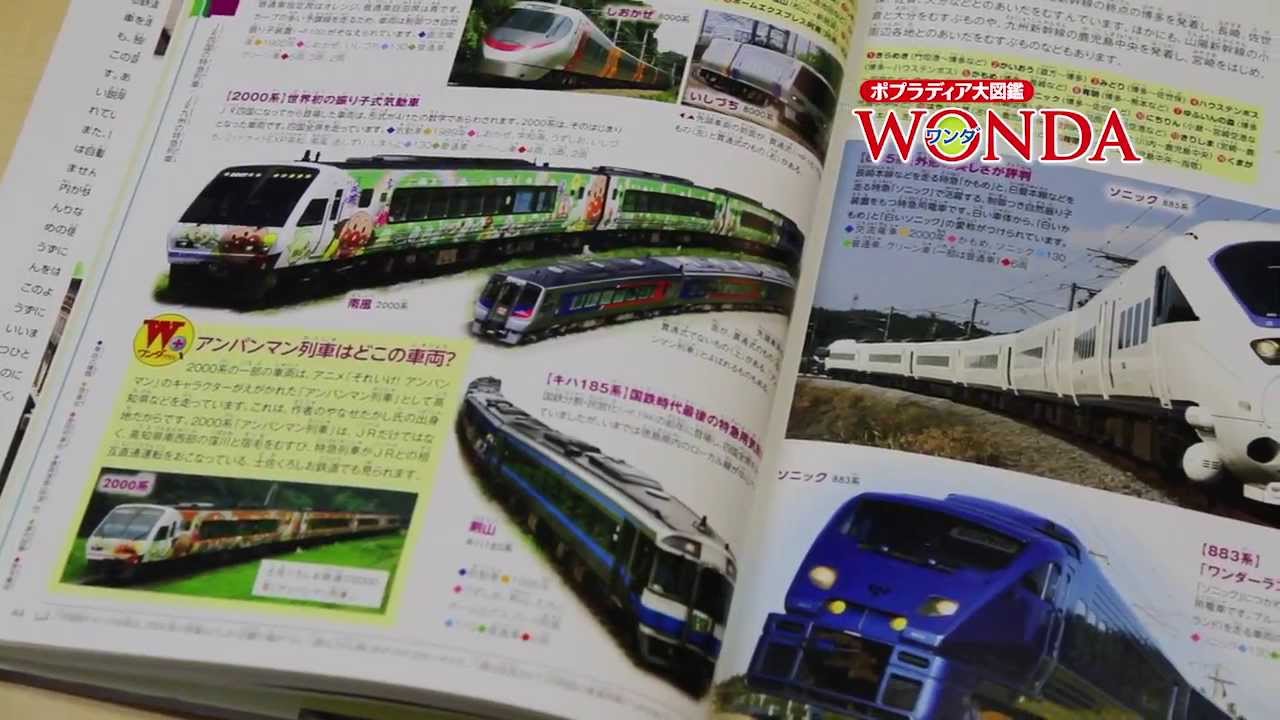ポプラディア大図鑑 WONDA ⑤「鉄道」 図鑑の使い方 - YouTube