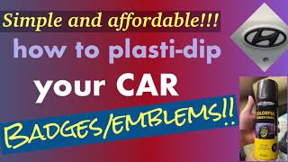 How to plasti dip your car Badges\/Emblems Simple and affordable car mod