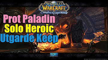 Solo Heroic Utgarde Keep Prot Paladin POV - WotLK Classic