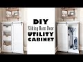 DIY Sliding Barn Door Utility Cabinet